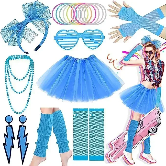 Accessoires Années 80 : pop, fluo Tutus, accessoires de fête pour tous vos déguisements et costumes - Déguise-toi