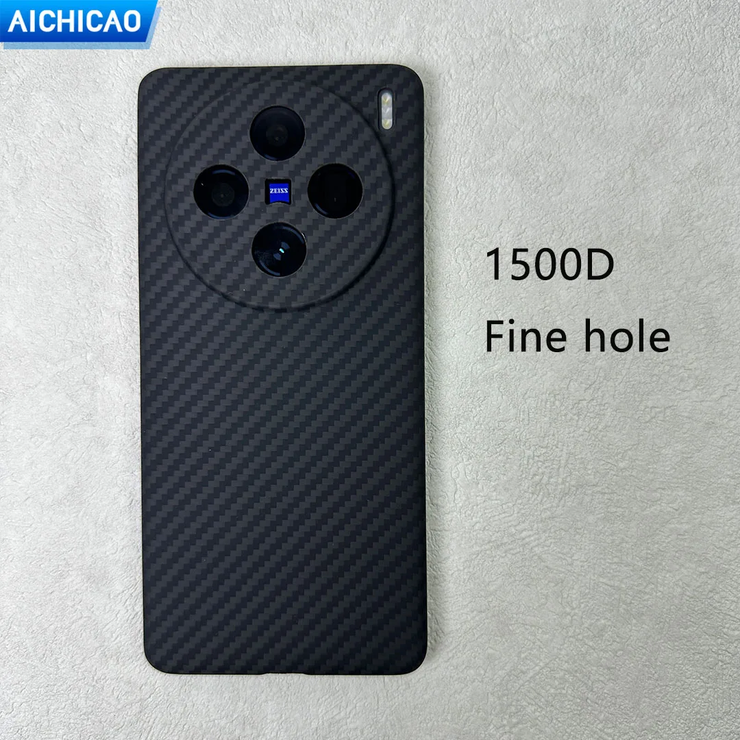 Imagem -03 - Caixa de Telefone Ultra-fina Anti-queda Caixa de Telefone de Aramida Acc-fibra de Carbono Real Vivo X100s X100ultra
