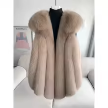 Fox fur vest women's medium and long 2024 new fashion fur vest thick coat real fur for winter - AliExpress