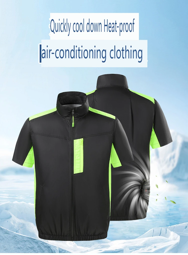 

2024 Outdoors Work Jacket Summer Usb Cooling Vest With Two Fan Hiking Fishing Air Conditioning Clothing