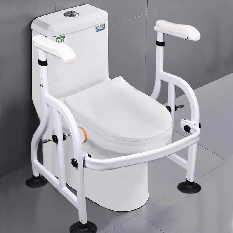 ‌Suction Cup Toilet Safety Rail - Widened Non-Slip Bathroom Assist Bar 300lb Capacity Universal Mounting Handrail for Elderly‌
