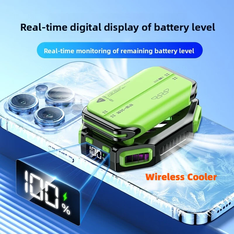 

Беспроводной кулер для мобильного телефона с зарядкой аккумулятора, магнитное полупроводниковое охлаждение, радиатор для мобильного телефона, игровой радиатор для смартфона