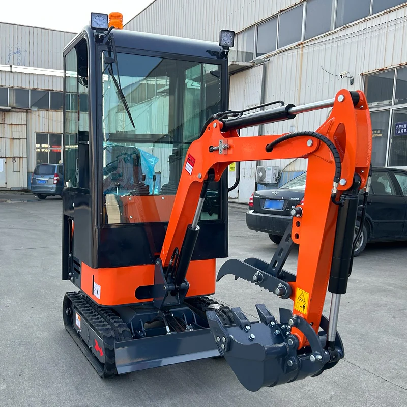 Customized 1Ton Crawler Excavator Digging Machine  Hydraulic Mini Bucket Digger with CE for Earth Moving