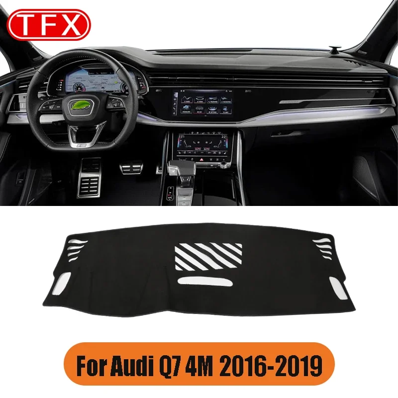 

Фланелевой автомобильный противоскользящий коврик для приборной панели, коврик для Audi Q7 2006 ~ 2019, 4 л, 4 м, солнцезащитный коврик для приборной панели, защитный коврик, автоаксессуары