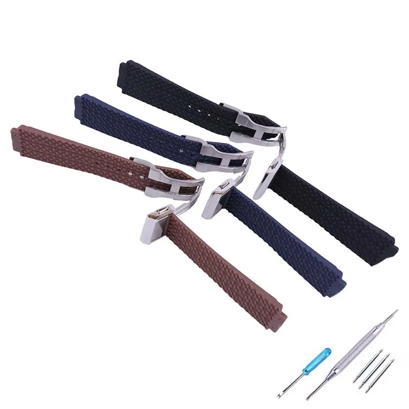 Correa de reloj de goma para hombre compatible con HUBLOT Big Bang 19mm x 22mm x 26mm pulsera de silicona para deportes al aire libre cadena