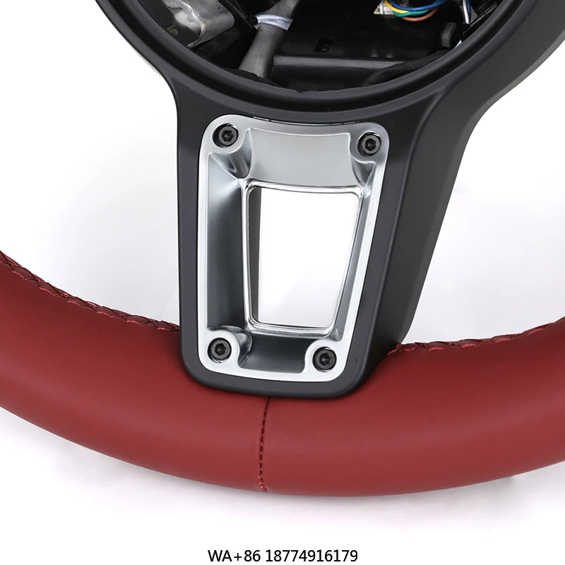 عجلة قيادة جلدية سوداء لمختلفها بما في ذلك TAYC N 9YA 987 997 991 991 987 876 115 981