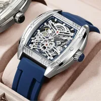 MEGIR 8601 Fashion Men Automatic Mechanical Watches Skeleton Luxury Luminous Waterproof Casual Wristwatches for Man Reloj Hombre