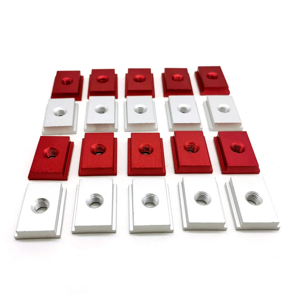 

10 шт. Т-образный слайдер для Т-слота, торцевой слайдер, скользящая гайка, Т-образный слот из алюминиевого сплава, гайка для деревообрабатывающего инструмента, приспособления, болты, крепежный слот