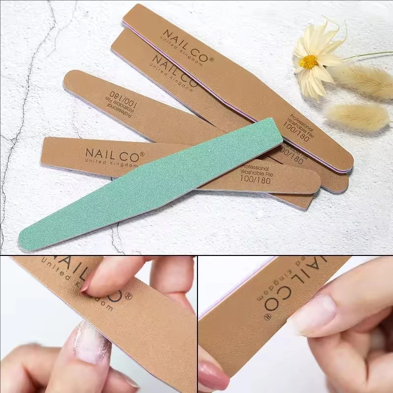 Lima de uñas, herramienta profesional, removedor de papel de lija, herramienta de manicura, papel de lija de Esmeril, limas de pulido de Gel para pulidor de uñas