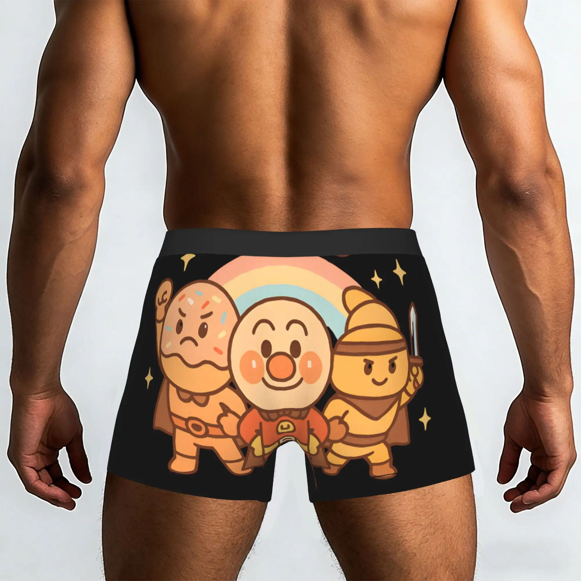 Anime Superhero anyway japan Bandai Anpanman Underpants Homme Panties Men's Underwear Ventilate Shorts Boxer Briefs