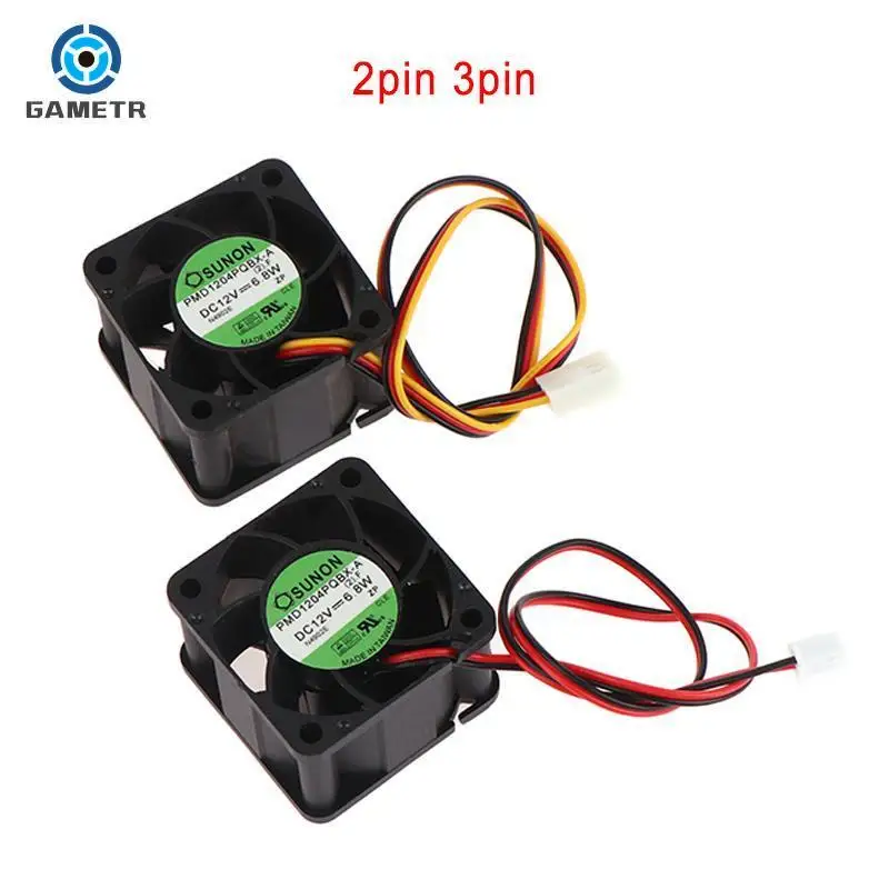 1Pc For PMD1204PQBX-A 4CM 4028 12V 6.8W High- Speed Server Fans 40*40*28mm 4028 Mute Switch Small Cooling Fan