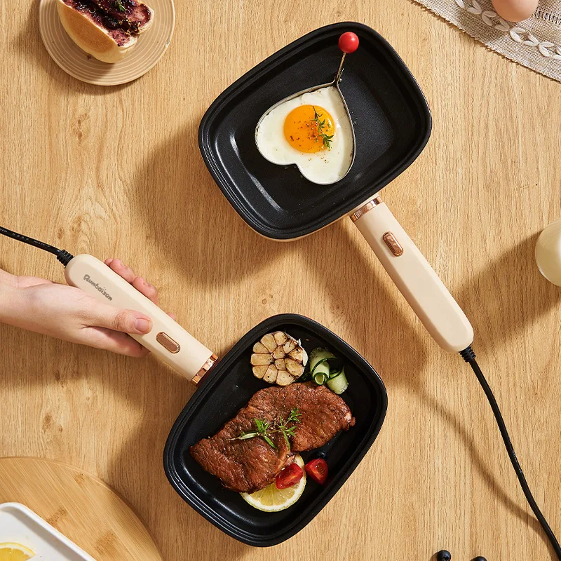 들러붙지 않는 전기 스테이크 계란 프라이팬, 아침 식사 멀티 쿠커, 가전 제품, 220V