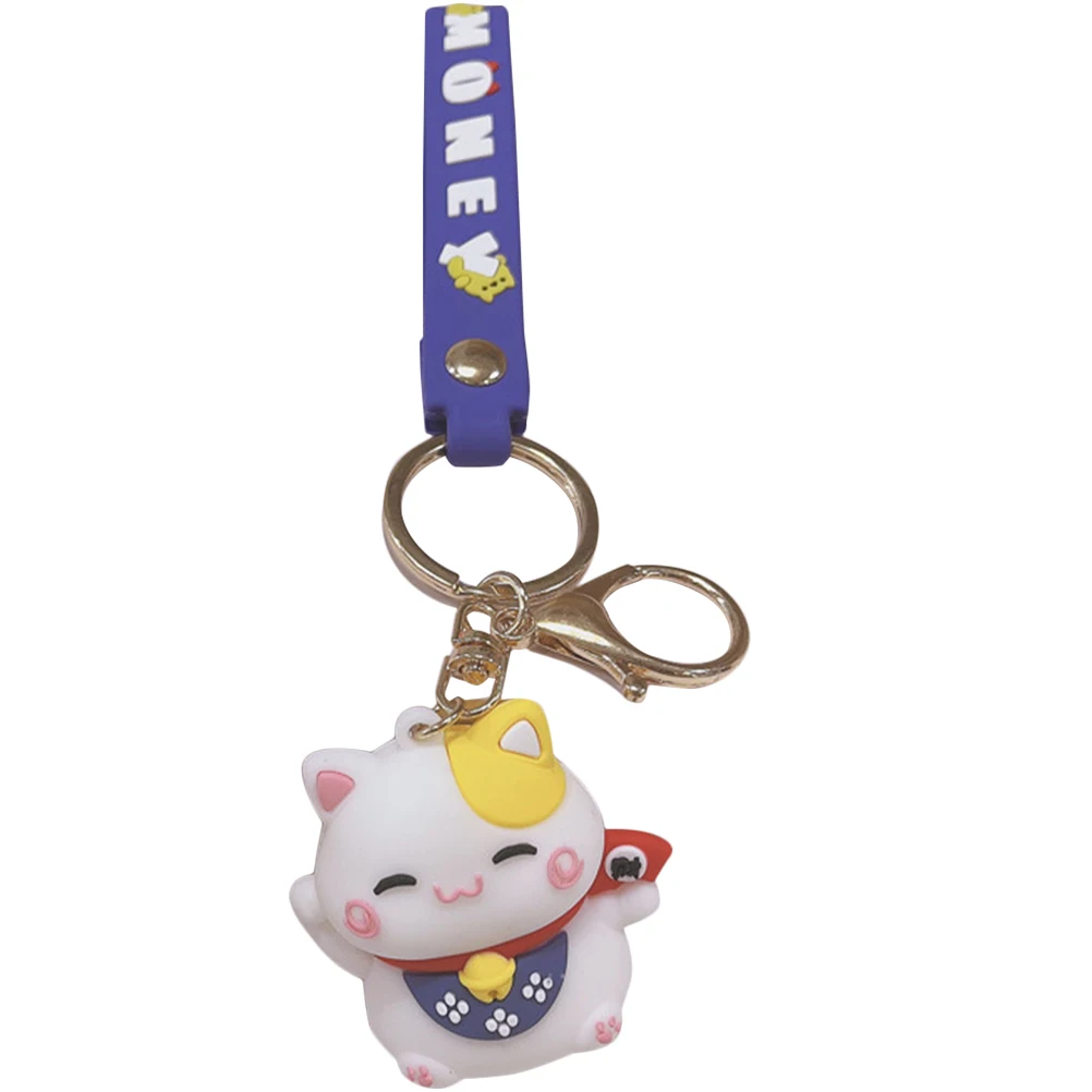 Keychain Fortune Keyring for Car Purse Backpack Gifts Japanese Style Cat Keychain Pendant Lightweight Portable