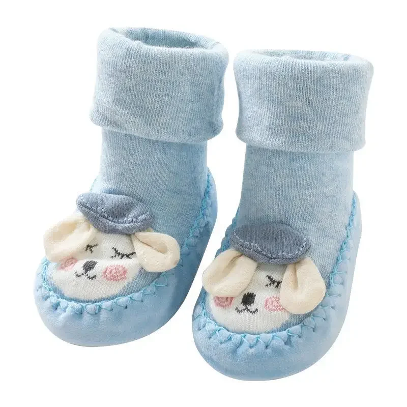 New Style SocksThickened Baby Girl  Walking Warm Newborns Anti Slip Wear Resistant Shoes Lnfants with Soft Soles Home Gift