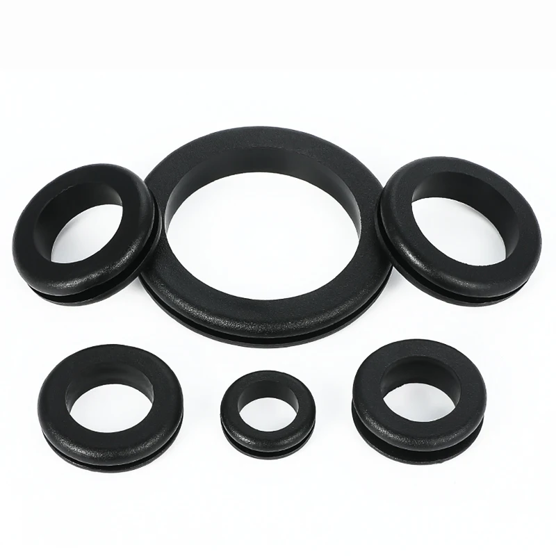 

Rubber Environmental Protection Two-sided Protective Coil Wire Sheath Guard Ring Pad Grommet 7-80mm Black Sealing Cap Seal Loop