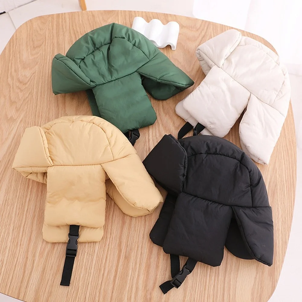 Children Winter Hats with Earflaps Thickened Solid Color Soft Warm Bomber Hats for Boys Girls Winter Cap for Kids