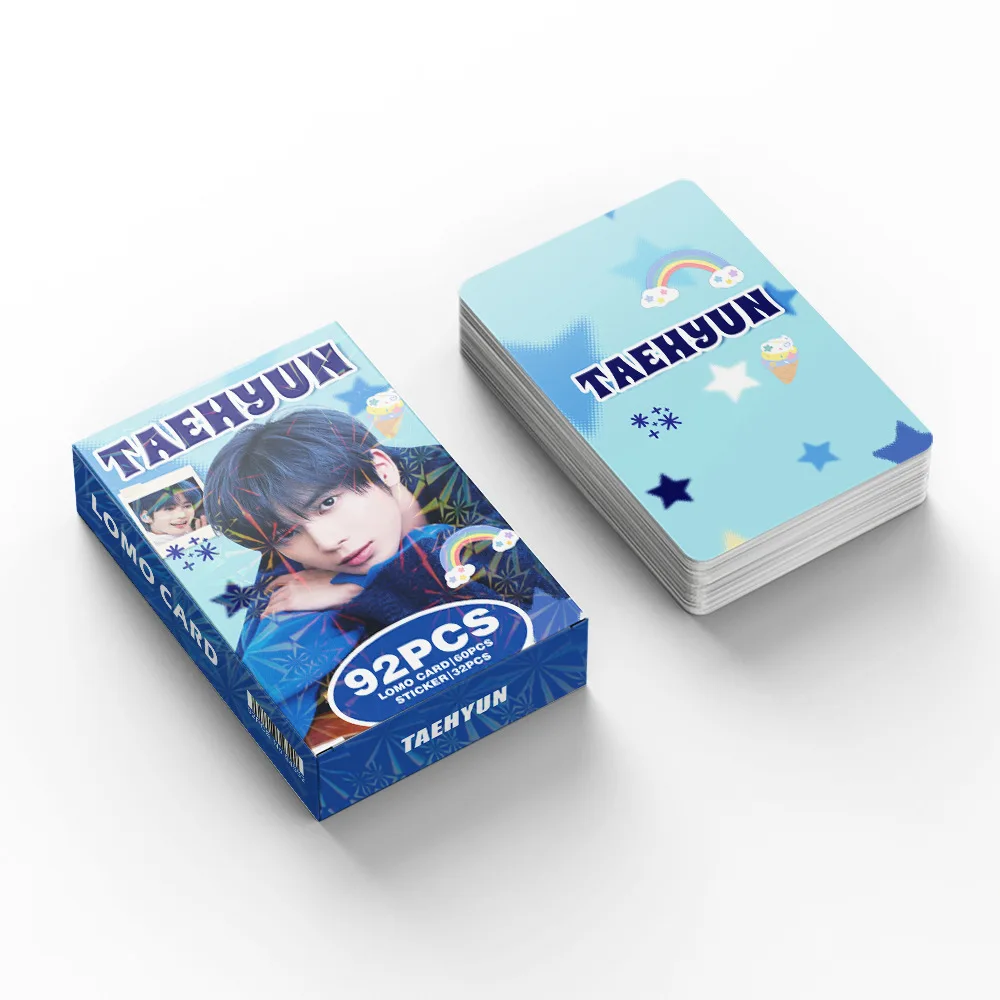 92 Korean Entertainment Mini Cards of Male Idol Group Star Photo Stickers LOMO Cards Fan Support Collection Cards Gift