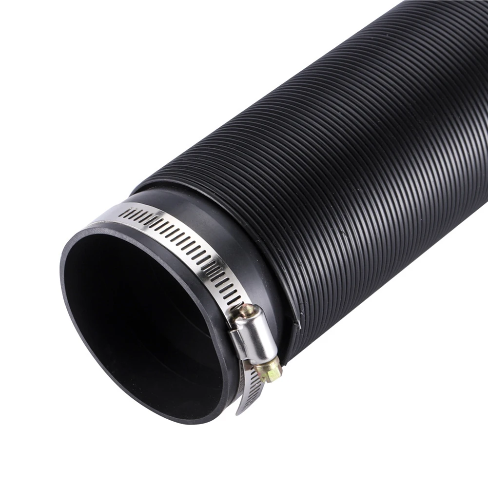 ABTU-Universal Flexible Car Engine Cold Air Intake Hose Inlet Ducting Feed Tube Pipe With Connector