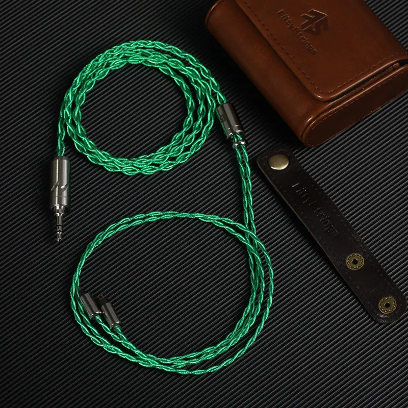 FiftyStrings Sliver Π 8Core/4Core Balanced Headphone Upgrade Cable Bandung Upocc Single-crystal Pure Silver 0.78 Mmcx Cable