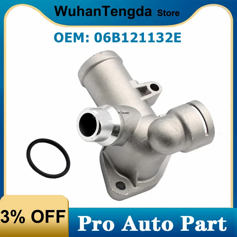 Kołnierz płynu chłodzącego Engien do AUDI A4 B6 B7 1.8T Avant Cabrio Seat Exeo 06B 121132 E Aluminium