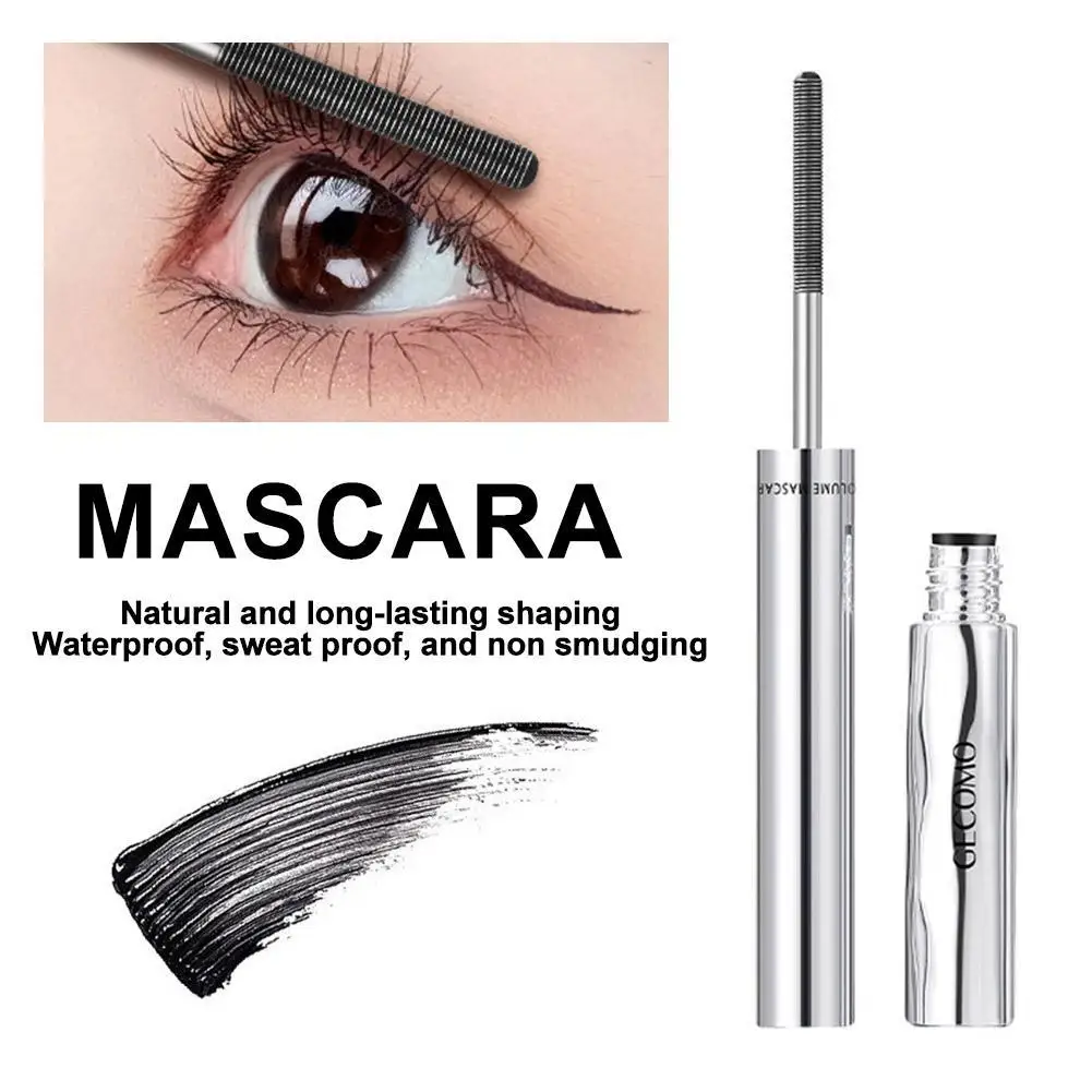 Gecomo rímel primer para cílios, formato de ondulação, natural, de longa duração, à prova d'água, à prova de suor, creme base, maquiagem feminina