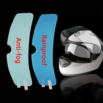 Casco de motocicleta Universal, película antiniebla, lente impermeable para visera de motocicleta, accesorios de carreras de Motor resistentes a la niebla