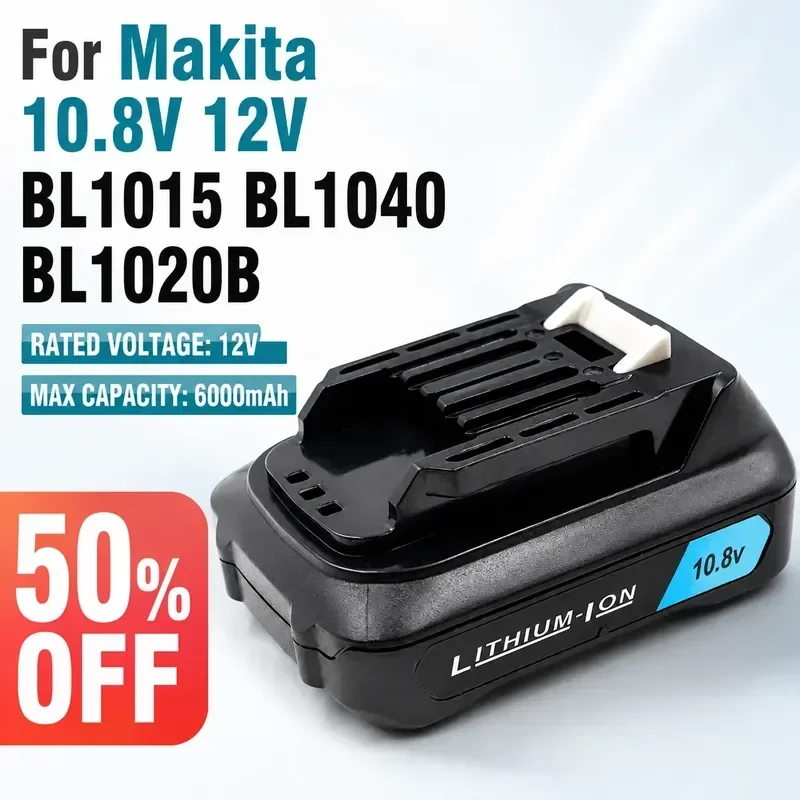 

For Makita 10.8V 12V Power Tool Battery BL1015 BL1040 BL1020B