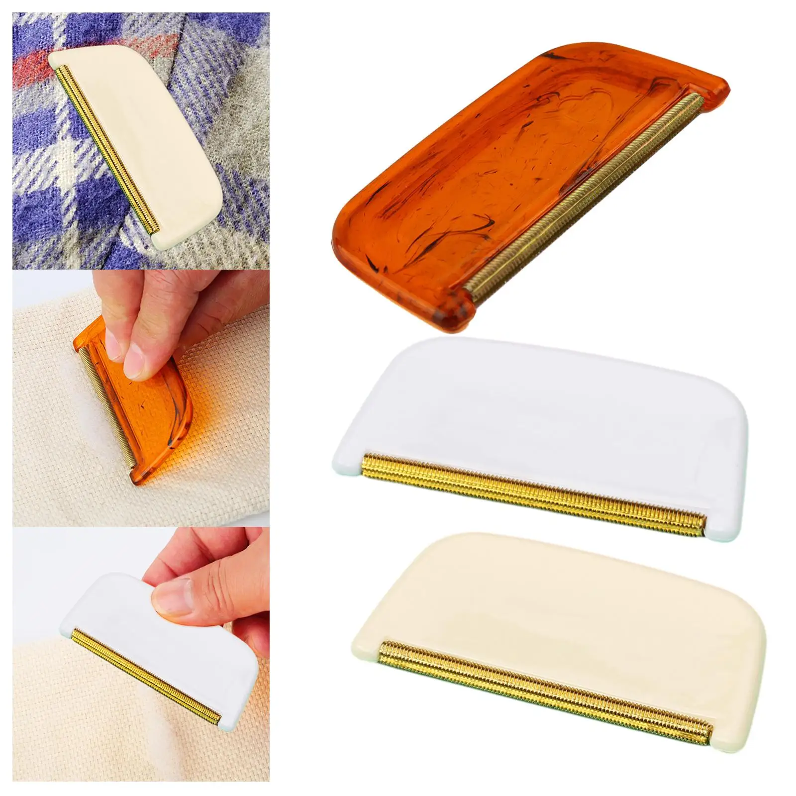 Cashmere Wool Comb DE Fuzzing Comb Cleaning Tool Easy Grip Practical Remove Pills, Fuzz and Lint Mini Lint Remover Sweater Comb