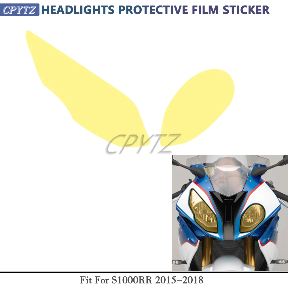 Fit for S1000RR 2015-2018 Transparent scratch resistant Headlights Protective Film Sticker Motorcycle  Accessories