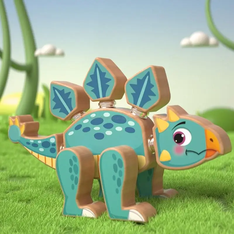 Fijne motorische vaardigheden Dinosaurusconstructieset voor jongensmeisjes educatief speelgoed