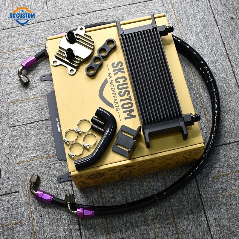Aluminum AN8 Oil Cooler Kit For Toyota Crown 2.0 AA81E Automatic Transmission
