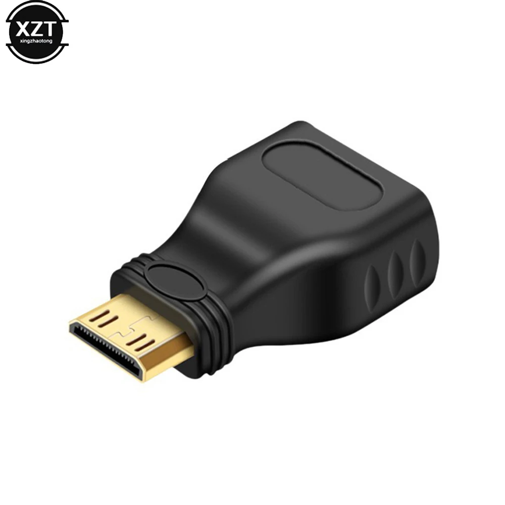 Mini HDMI-compatibel mannelijk naar HDMI-compatibel vrouwelijk uitbreidingsadapter HDMI-compatibele converter voor tablet-tv-projectordisplay
