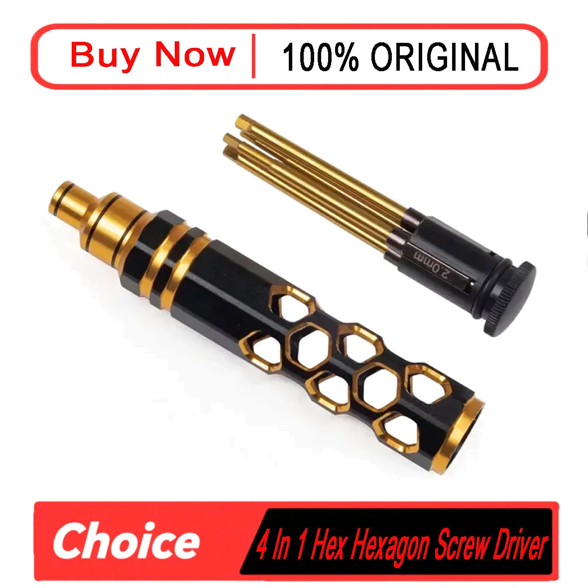 4In1 Hex Screw Driver Set 1.5mm 2.0mm 2.5mm 3.0mm High Quality Hexagon Tool for FPV Racing Drone Heli Airplane Car Boat RC Part