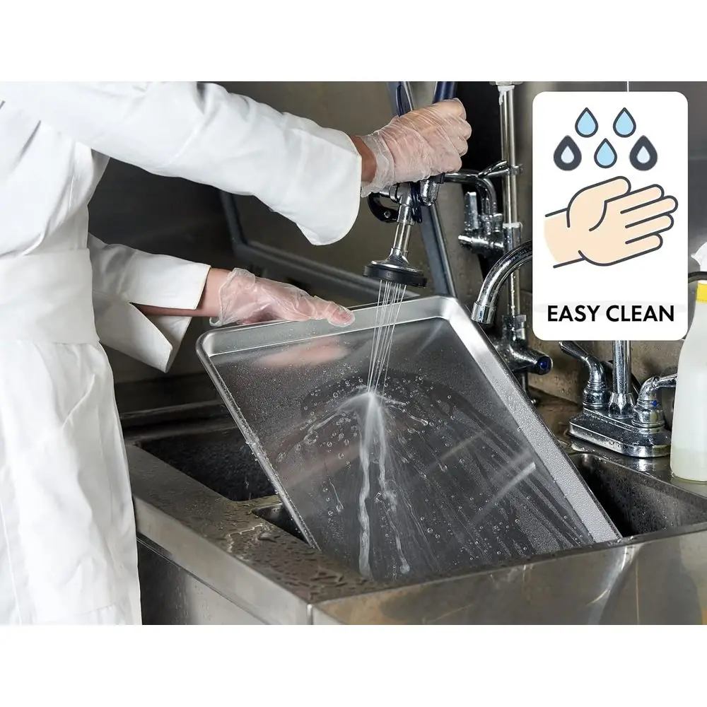 12 Pack Sheet Pan, NS Listed Hal Size 18 x 13 inch Commercial Bakery Cake Bun Pan, Bg Tray