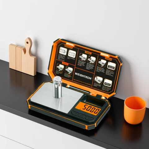 디지털 포켓 스케일 200g/0.01g 정확도, 소형 보석 코인 파우더 스케일 디지털 그램 및 온스(50g Cal Weights 포함)