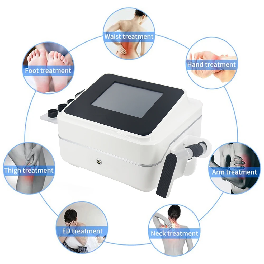 Shockwave Therapy Machine 10Bar Physical Radiation Pneumatic Shock Wave For Effective Body Pain Relieve ED Treatment Massager