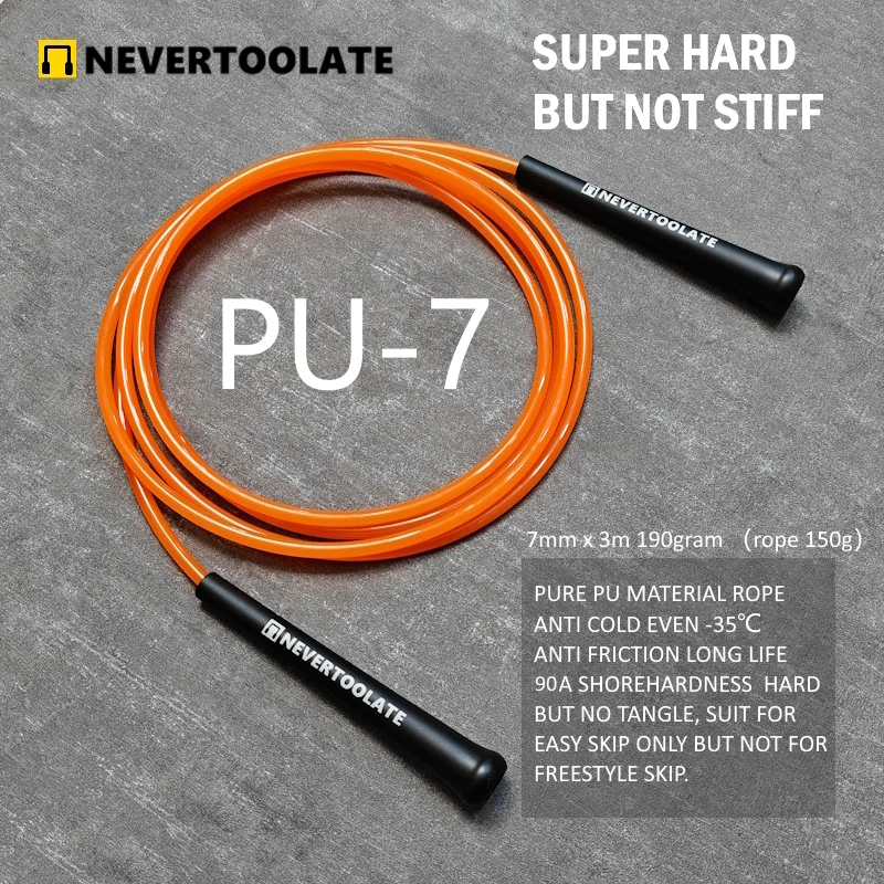 0.5 lbs 10.5ft long 3.2 meters rope length 7mm PVC 15.5cm long handle heavy fitness crossfit crossrope hiit skipping jump rope