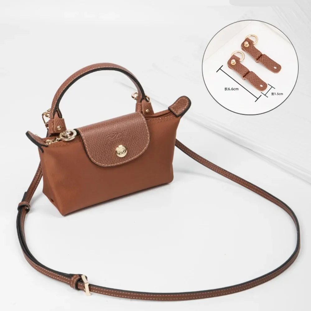 【3PCS】Leather Replacement Crossbody Bag Strap, Fit for Longchamp Mini Shoulder Strap Without Punching Modification