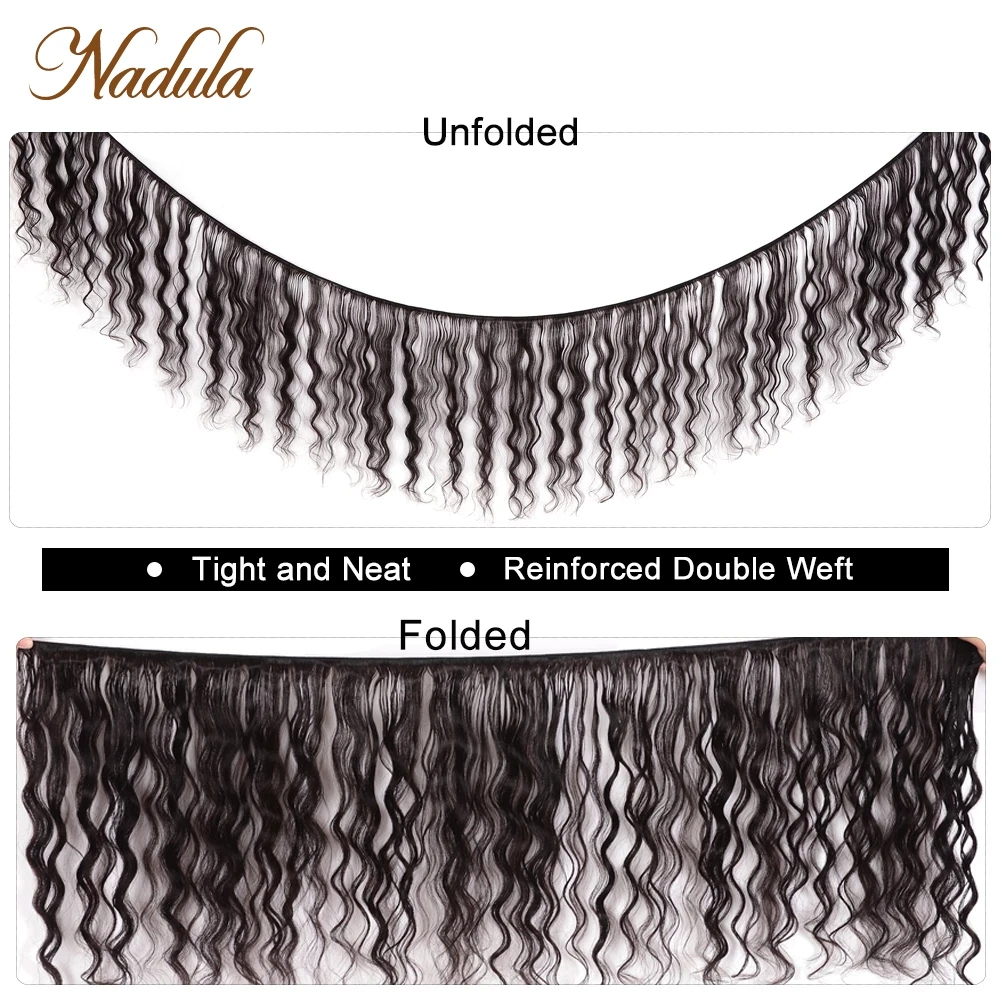 Nadula Hair 3/4 Pcs /Lot Brazilian Natural Wave Remy Human Hair Bundles 8-26inch Natural Color Can Be Bleached Hair Weave