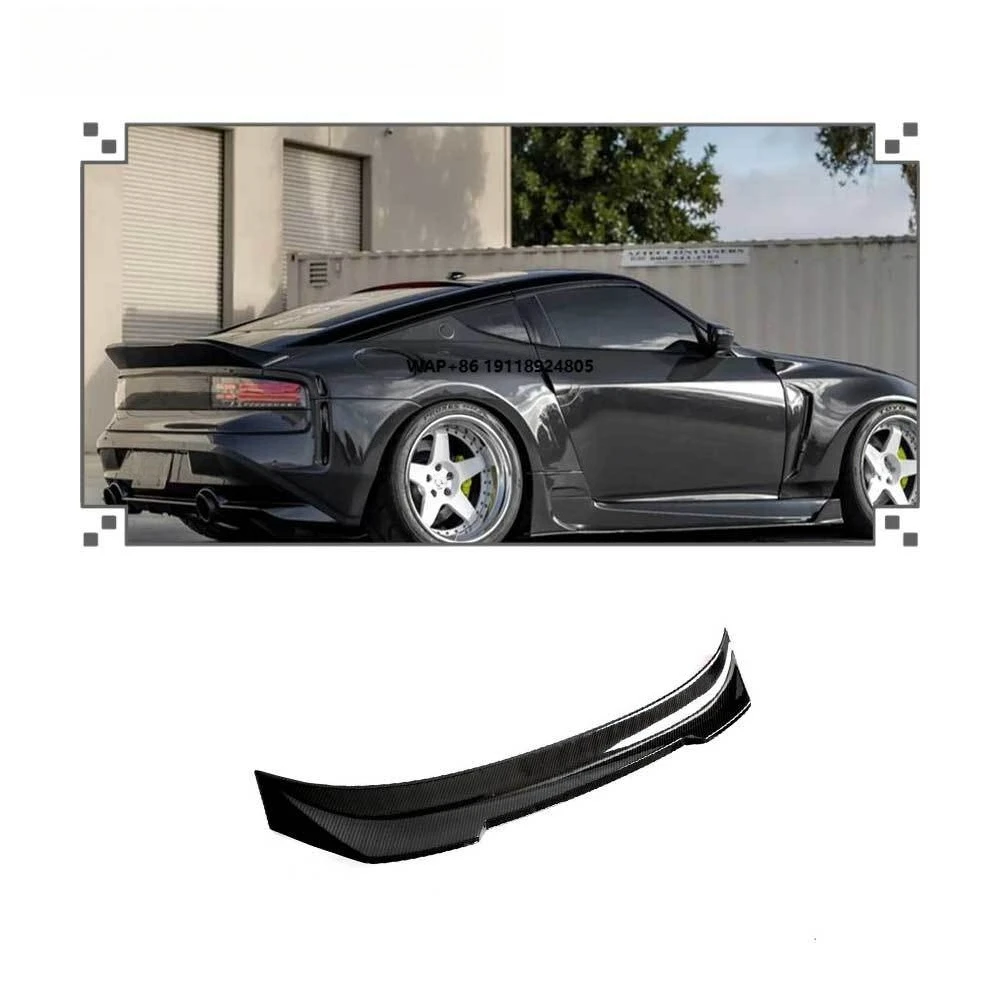 

Car Tuning Fatigue Resistance Real Carbon Fiber Rear Spoiler for 400Z--V Shape