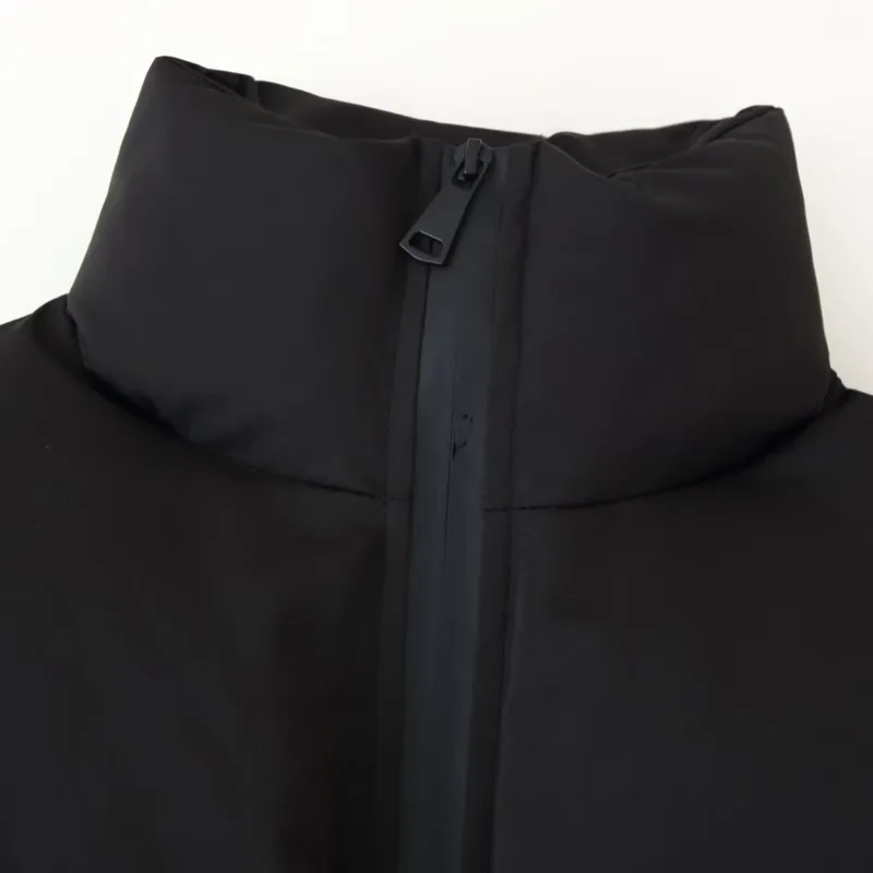 HKSH شتاء جديد إمرأة معطف مبطّن الوقوف طوق سستة كم طويل المرقعة الخصر Cinching موضة Ins قصيرة سترة دافئة HK12838