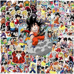 50/100pcs Cartoon Dragon Ball Anime Stickers Decals Skateboard Laptop Motorcycle Cool Graffiti Waterproof Sticker for Kids Toys