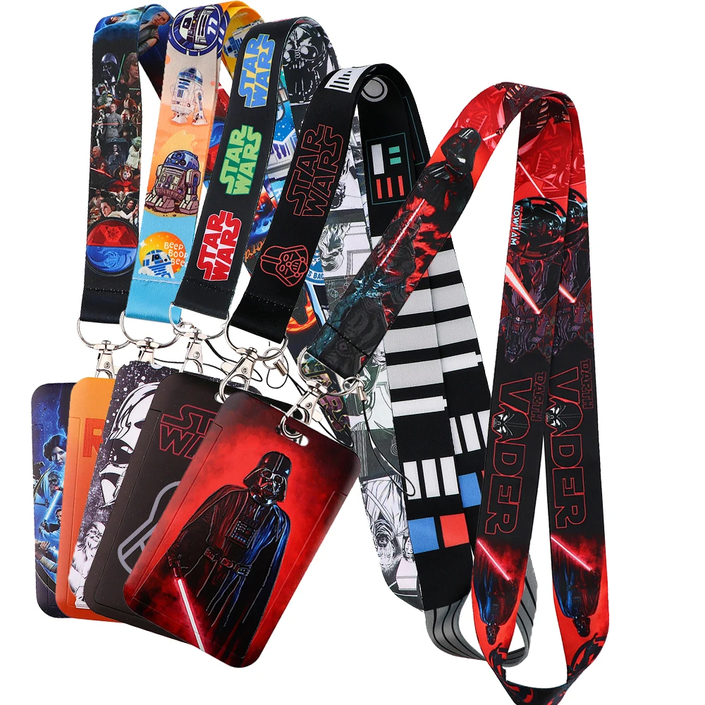 Cool Lanyard Credit Card ID Badge Holder Key Ring Bag Card Cover Keychain Fashion Phone Charm New Fashion Accessories