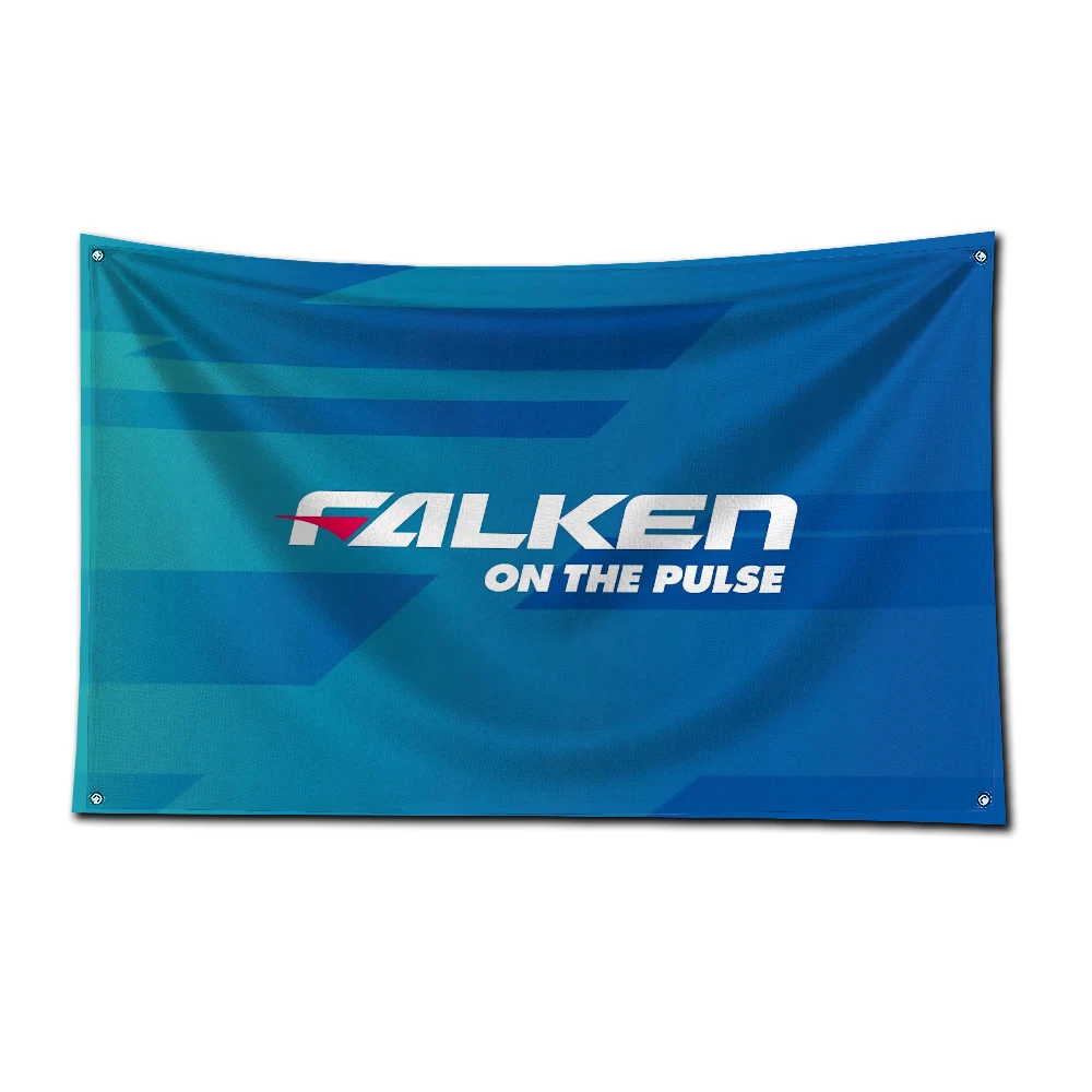 3x5 Ft Falkens Tire Flag Polyester Digital Printing Banner for Garage Wall Art Out Door Decoration With Brass Grommets