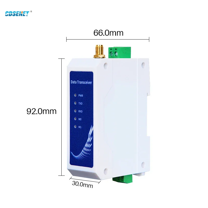 LoRa Module 433MHz RS485 Half duplex 20dBm Long Range 3km Modbus Din-Rail High Performance Wireless Data Transmission Relay LBT