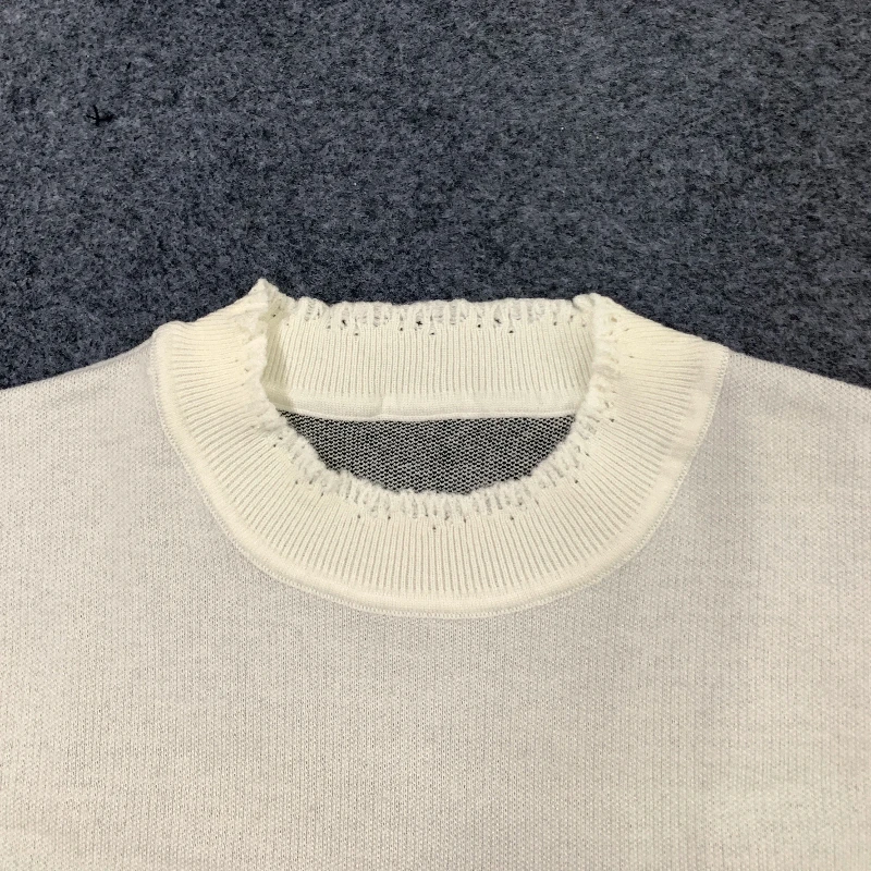 Y2K كسول المنزل موضة عادية أوروبا الولايات المتحدة طويلة الأكمام الجولة الرقبة سترة شتاء دافئ المرأة كنزة بمقاس كبير تريكو