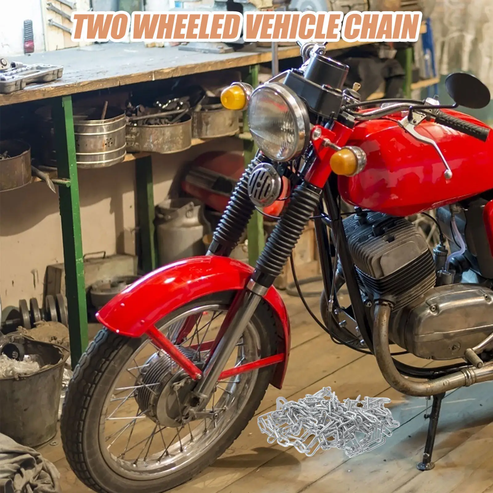 

Противоскользящие цепи для электровелосипедов, утолщенные усиленные цепи для снежных шин для двух- и трехколесных велосипедов, для безопасной езды зимой