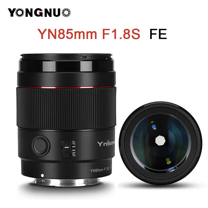 Yongnuo YN85mm 85mm F1.8S DF DSM Lens AF/MF Large Aperture Camera Lens for Sony E mount Cameras ZVE-10 A9 A7RII A7II A6600 A6500