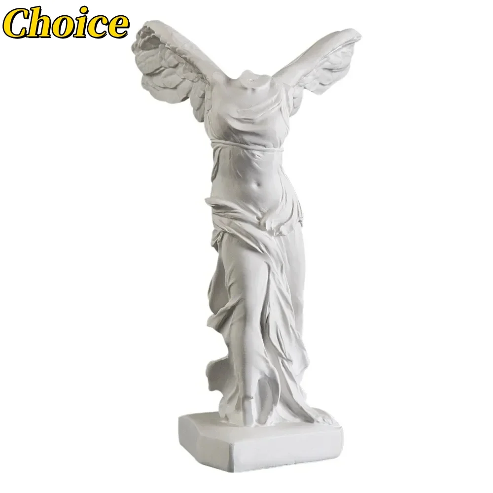 Greek Victory Goddess Statue Angel Wing Art Statue Decoration Home Cabinet Office Decoration Resin Sculpture Decoration