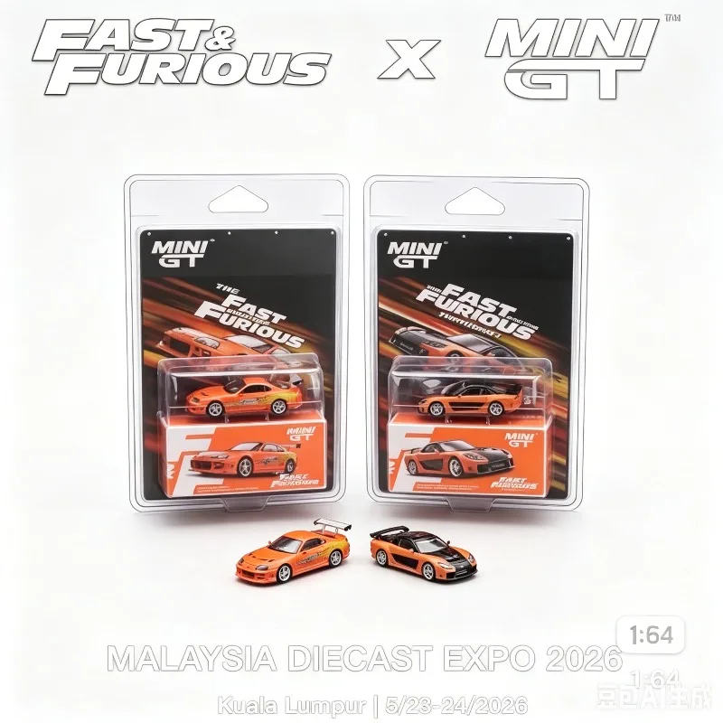 

MINIGT 1:64 Speed and Passion, 2026 Malaysia Exhibition Limited Edition, Dual Car Set, Die Cast Alloy Car Model.